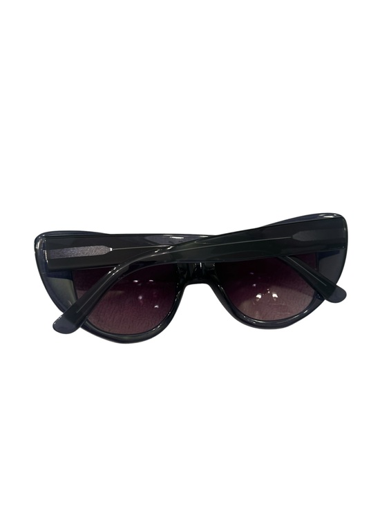 & Other Stories Black Cat-Eye Sunglasses with Purple Lenses